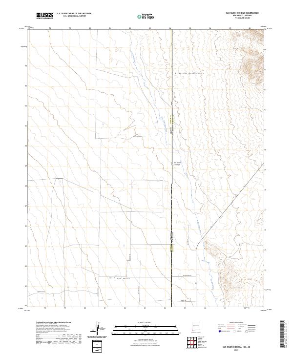 USGS Topographic Map – San Simon Cienega