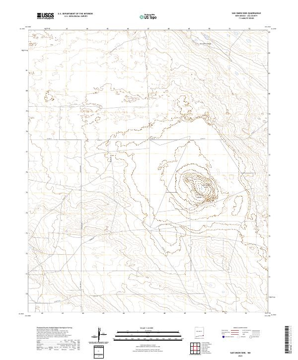 USGS Topographic Map – San Simon Sink