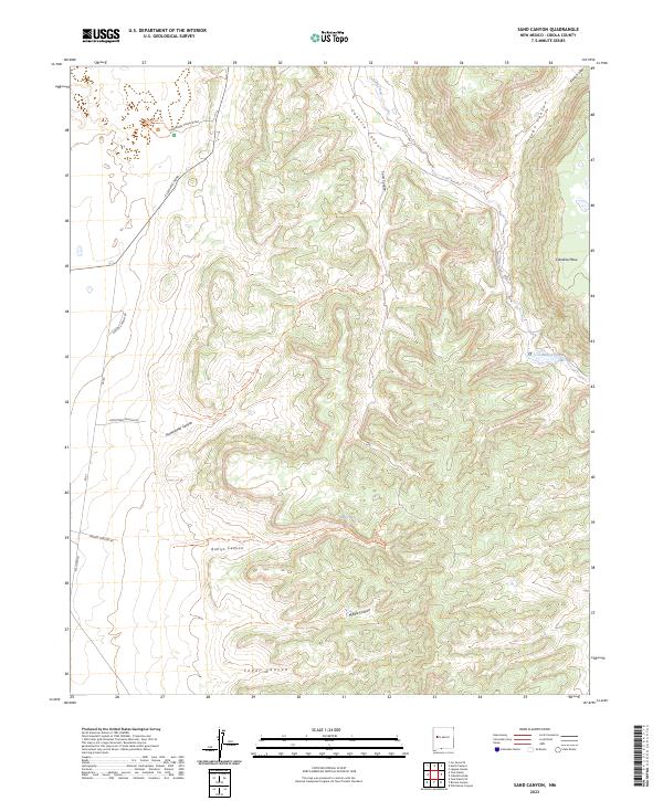 USGS Topographic Map – Sand Canyon