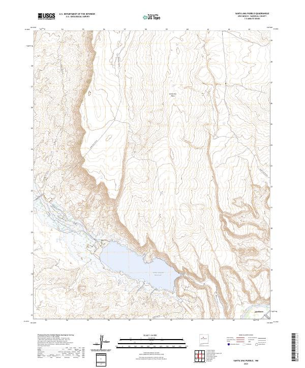 USGS Topographic Map – Santa Ana Pueblo