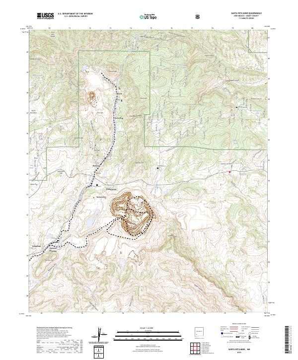 USGS Topographic Map – Santa Rita Mine