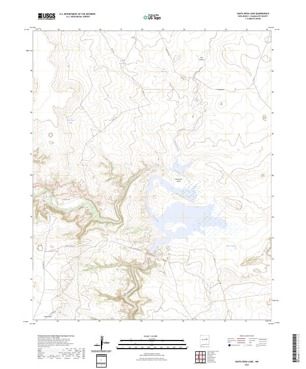 USGS Topographic Map – Santa Rosa Lake