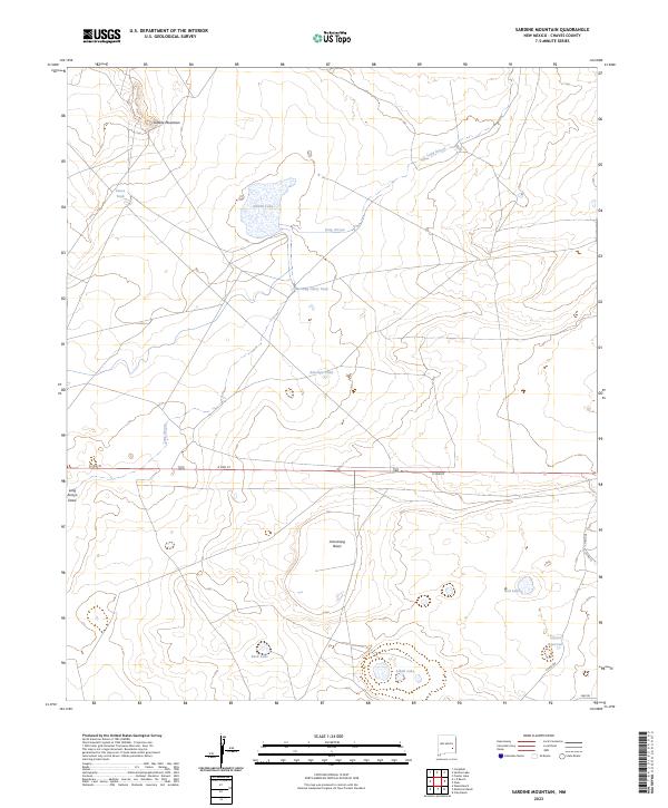 USGS Topographic Map – Sardine Mountain