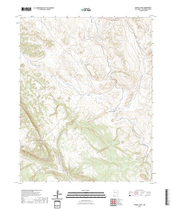 USGS Topographic Map – Sawmill Mesa