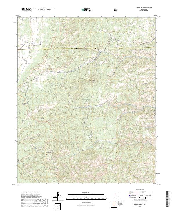 USGS Topographic Map – Sawmill Peak