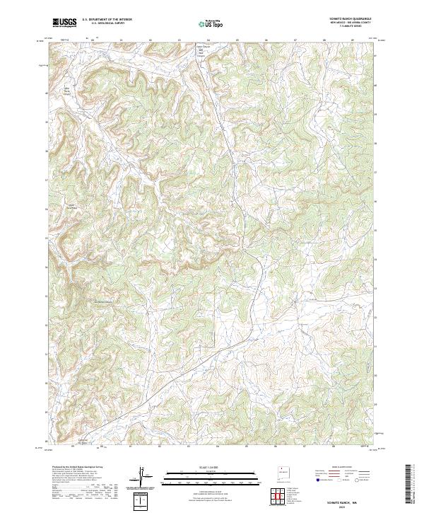 USGS Topographic Map – Schmitz Ranch