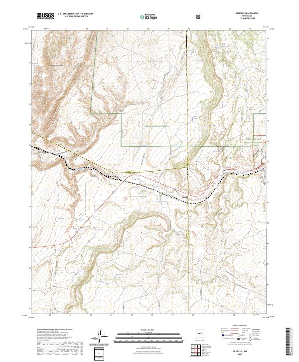USGS Topographic Map – Scholle
