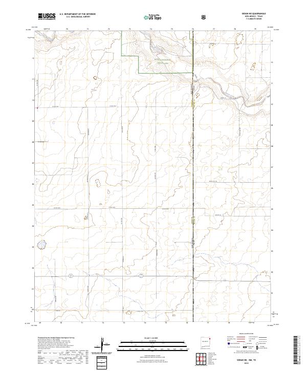2023 Map of Sedan NE, 2023 Print