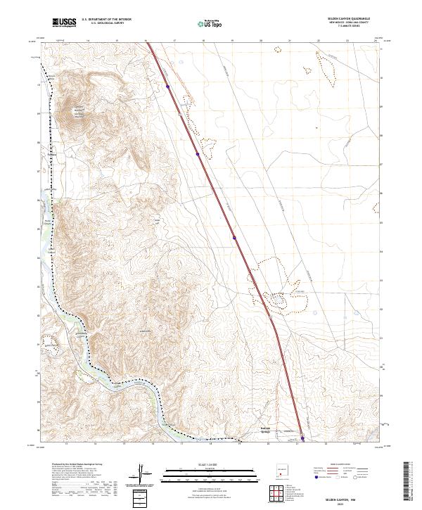 USGS Topographic Map – Selden Canyon