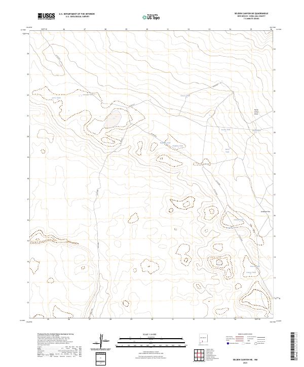 USGS Topographic Map – Selden Canyon NE