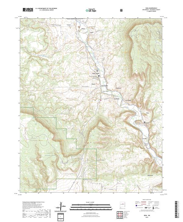 USGS Topographic Map – Sena