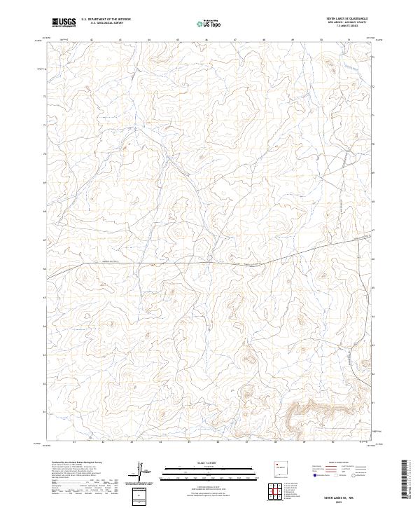 2023 Map of Seven Lakes SE, 2023 Print