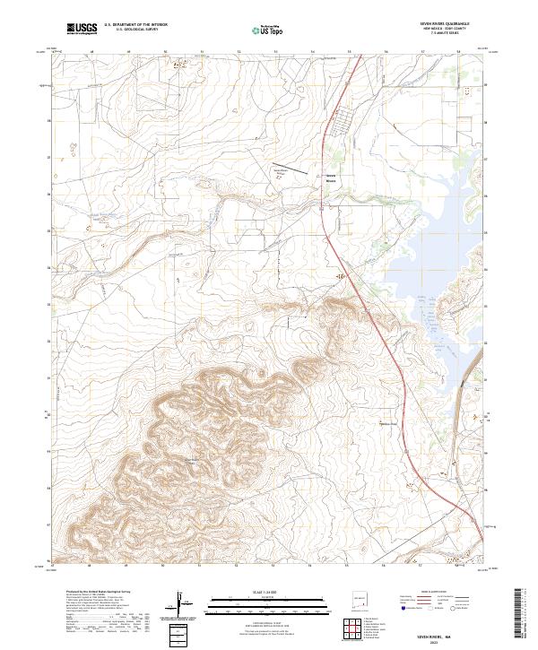 USGS Topographic Map – Seven Rivers