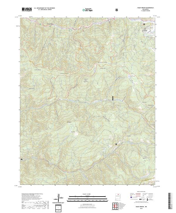 USGS Topographic Map – Shady Brook