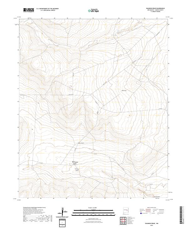 USGS Topographic Map – Shannon Draw