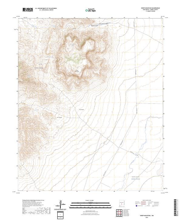 USGS Topographic Map – Sheep Mountain