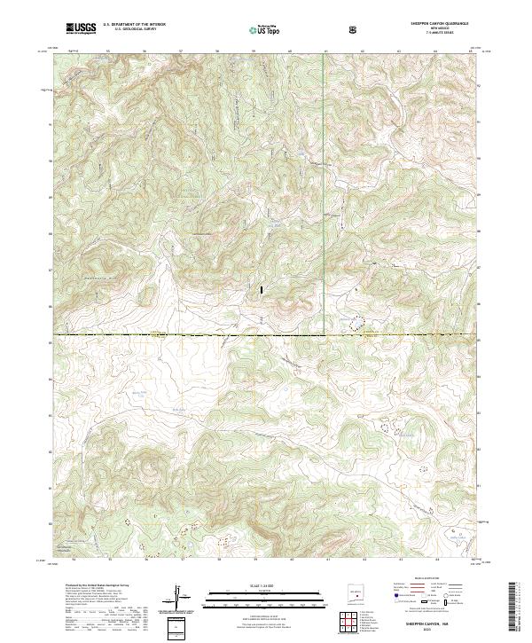 USGS Topographic Map – Sheeppen Canyon