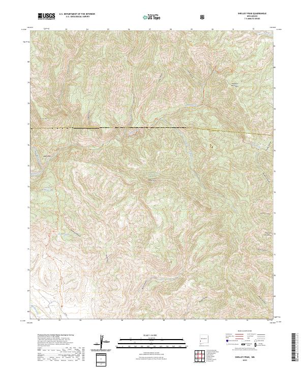 USGS Topographic Map – Shelley Peak