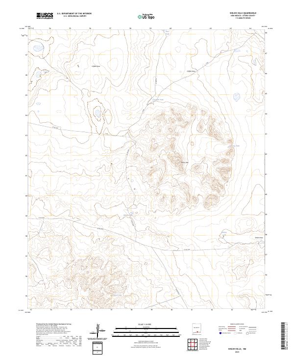USGS Topographic Map – Shiloh Hills