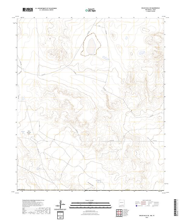 USGS Topographic Map – Shiloh Hills SE