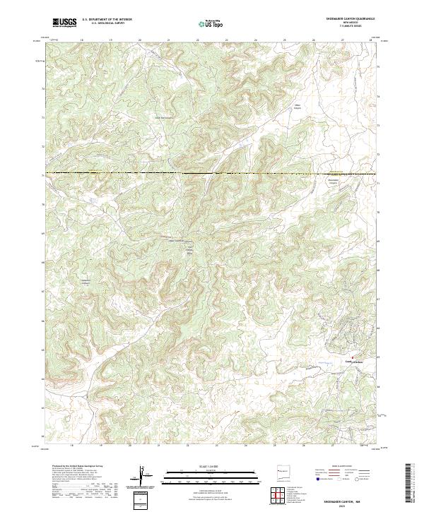 USGS Topographic Map – Shoemaker Canyon