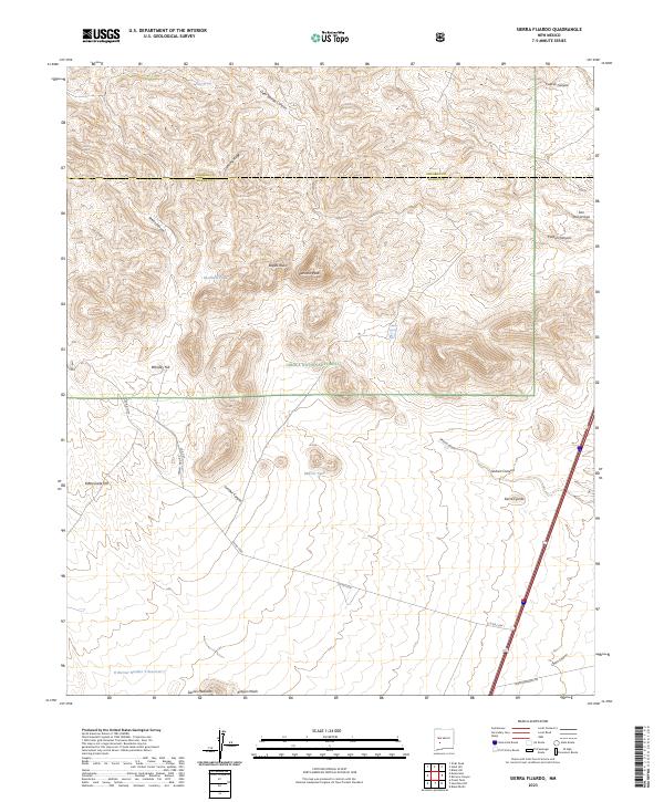 USGS Topographic Map – Sierra Fijardo