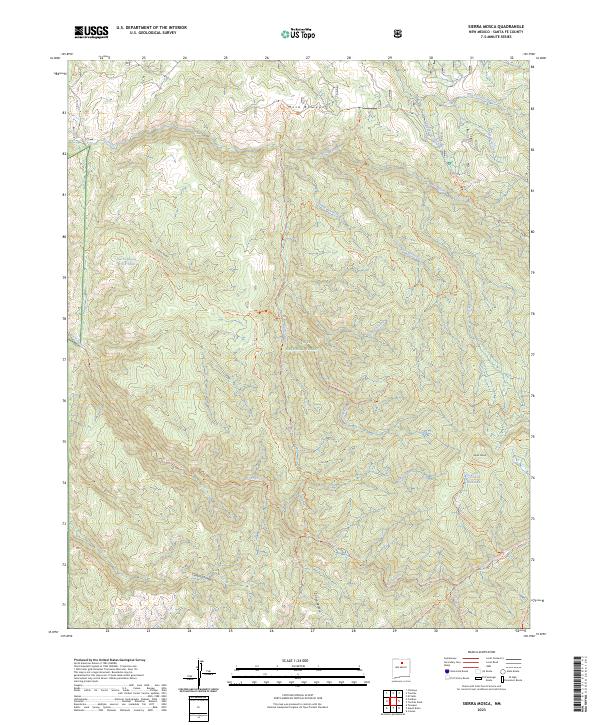 USGS Topographic Map – Sierra Mosca