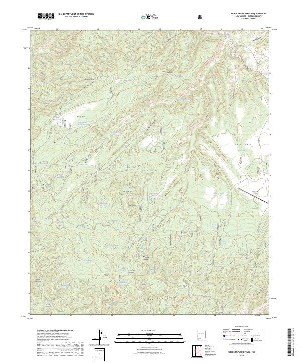USGS Topographic Map – Sign Camp Mountain