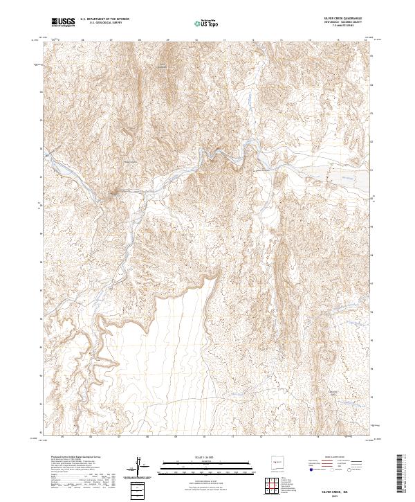 USGS Topographic Map – Silver Creek