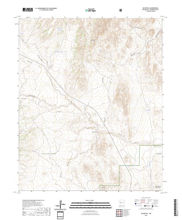 USGS Topographic Map – Silver Hill