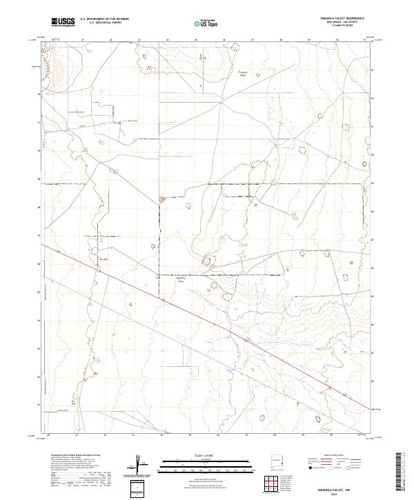 USGS Topographic Map – Simanola Valley