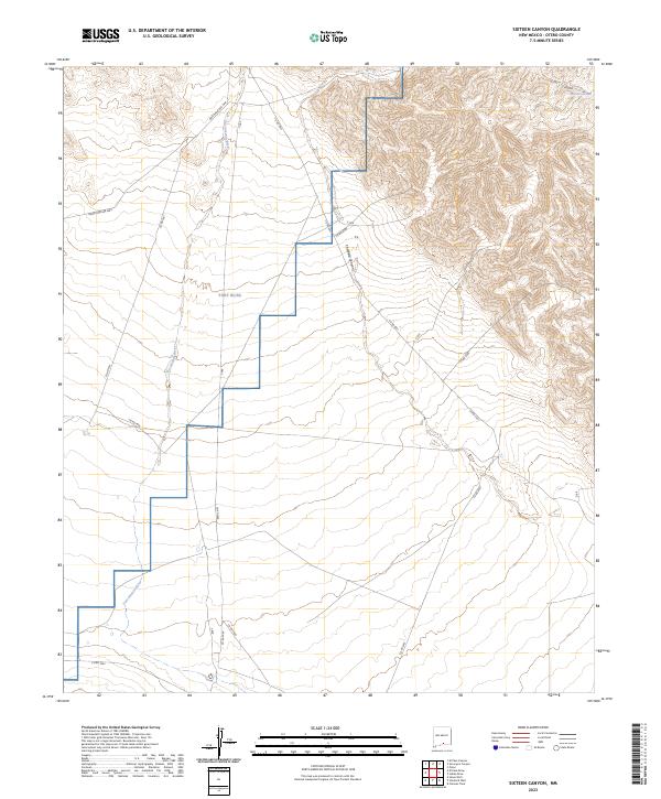 USGS Topographic Map – Sixteen Canyon