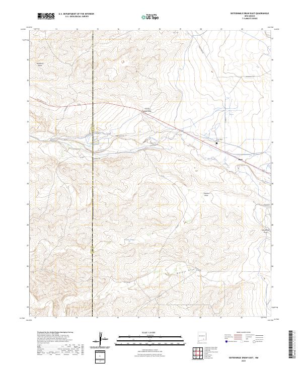 USGS Topographic Map – Sixteenmile Draw East