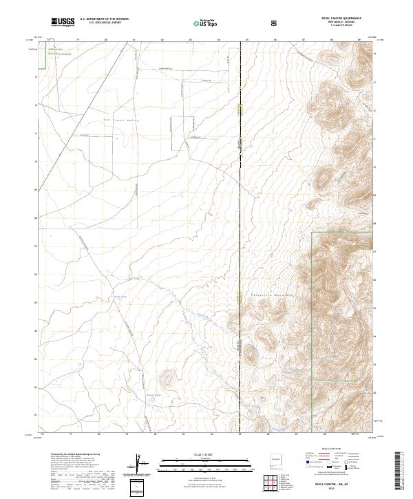 USGS Topographic Map – Skull Canyon