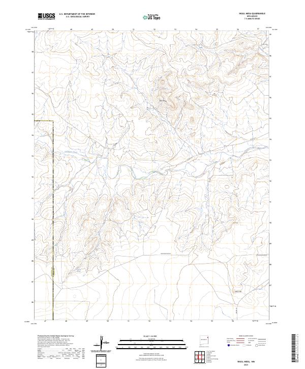 USGS Topographic Map – Skull Mesa