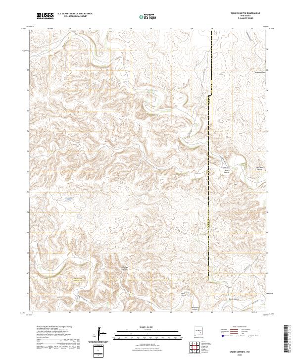 USGS Topographic Map – Skunk Canyon