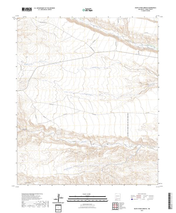USGS Topographic Map – Skute Stone Arroyo