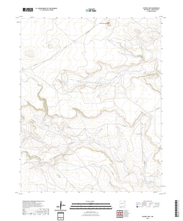 USGS Topographic Map – Snyder Lake