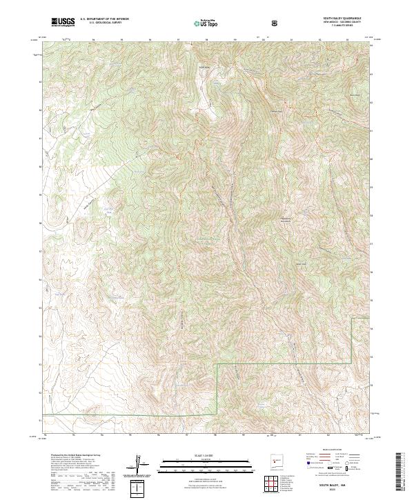 USGS Topographic Map – South Baldy