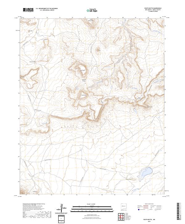 USGS Topographic Map – South Butte