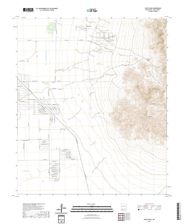 USGS Topographic Map – South Peak