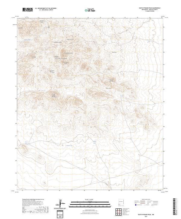 USGS Topographic Map – South Pyramid Peak