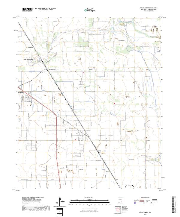 USGS Topographic Map – South Spring