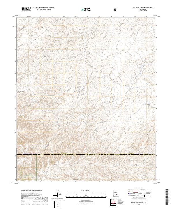 USGS Topographic Map – South Taylor Tank