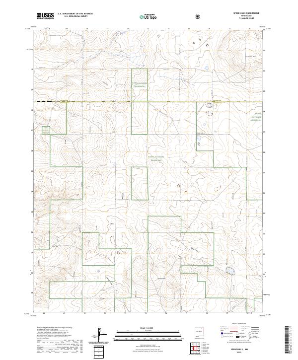 USGS Topographic Map – Spear Hills