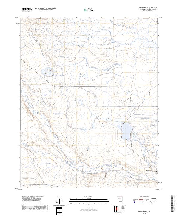 USGS Topographic Map – Springer Lake
