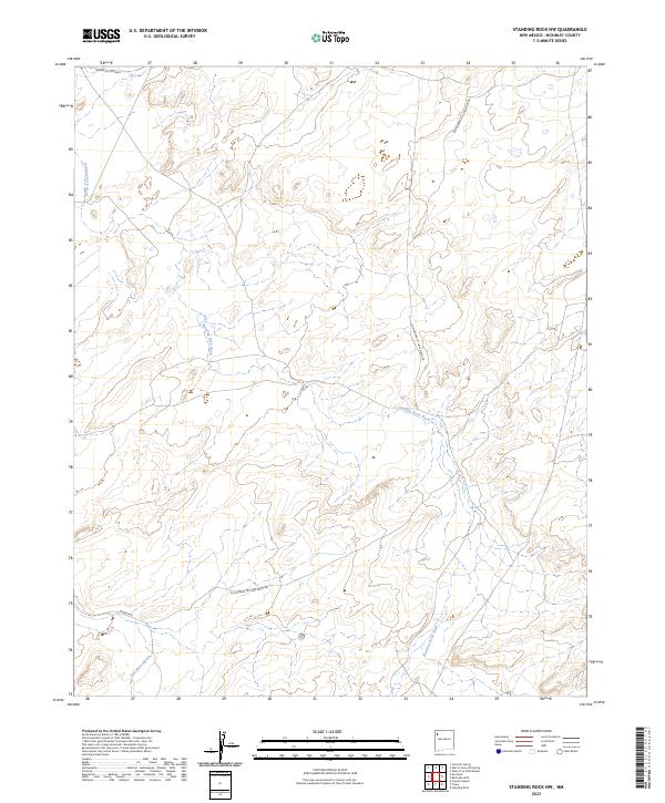 2023 Map of Standing Rock NW, 2023 Print
