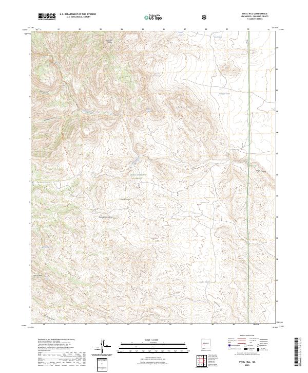 USGS Topographic Map – Steel Hill