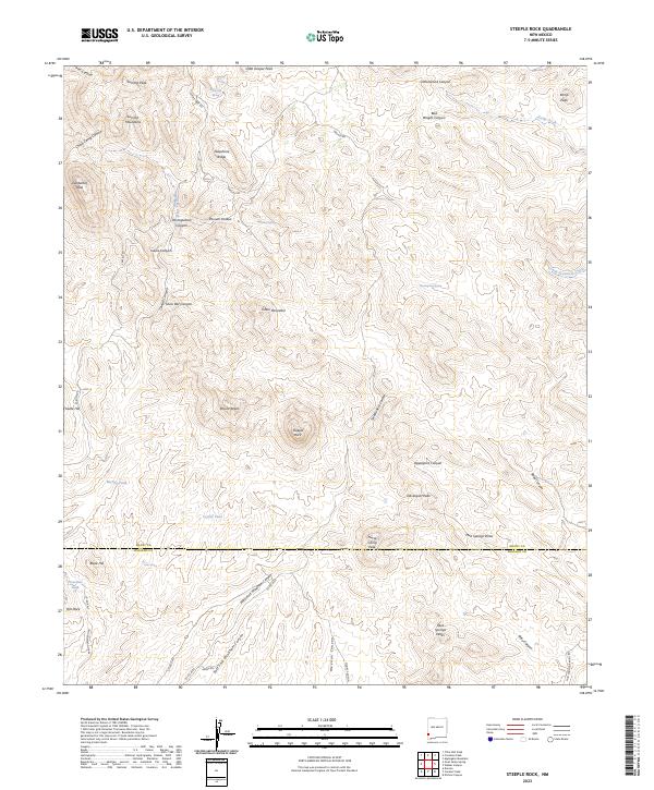 USGS Topographic Map – Steeple Rock