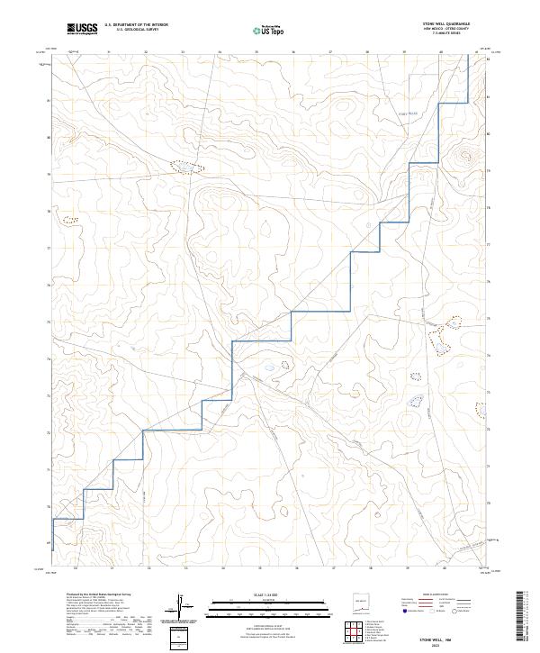2023 Map of Stone Well, 2023 Print